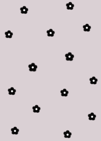 flower pattern(JP)blackpurple