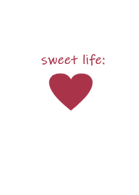 sweet life (gray red)