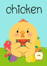Cute  Chicken Love Fruit Theme