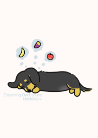 Dreaming Dachshund-black&tan-
