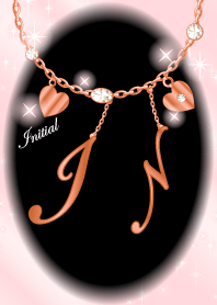 【I&N】イニシャル運気UP!ピンクゴールド