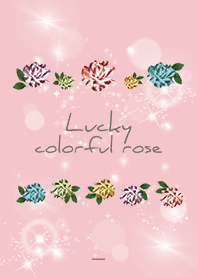 Pink : All luck UP colorful rose