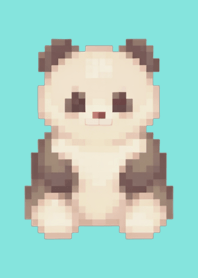 Tema Panda Pixel Art Verde 09