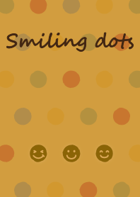 Smiling dots 02 + terracotta/yl