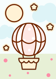 Pastel hot air balloon 3