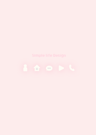 Simple life design -peach pink-