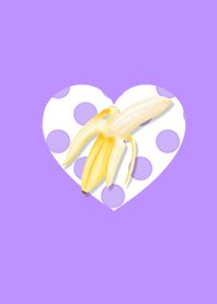 One point banana purple