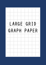 LARGE BLACK GRID GRAPH PAPER-NAVY BLUE