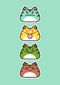 五顏六色的角蛙主題。