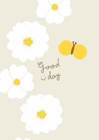 Cute white flower butterfly10 from Japan