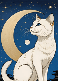 Cat under the Moon 789fe3