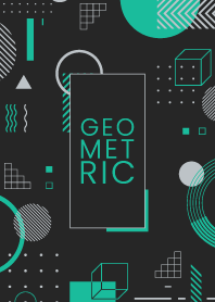 Geometric Flat Black Mint