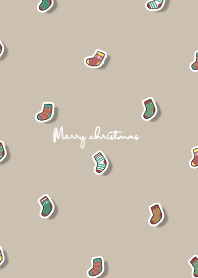 christmas socks2 - tan