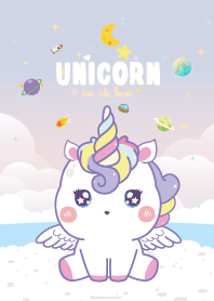 Unicorns Seaside Pastel