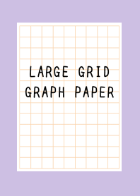 LARGE ORANGE GRID GRAPH PAPER-DUSTY PURj