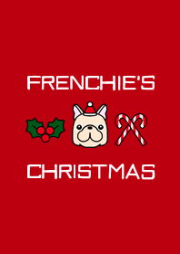 French bulldog Christmas cream