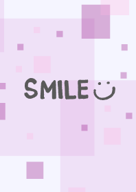 Purple square smile3