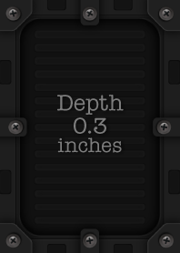Depth 0.3 inches [JPN]