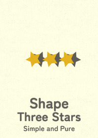 Shape Three Stars  gold