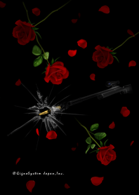 Rose and bullet