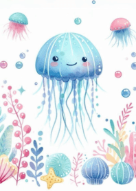 Cute and beautiful jellyfish n.14