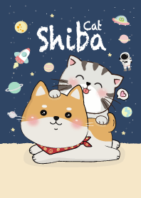 Shiba Dog & Cat