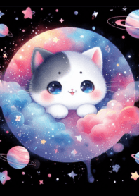 Cute cat galaxy no.43