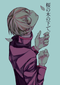 桜の木の下で。