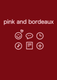 pink and bordeaux