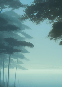 Misty tranquil lake 197881