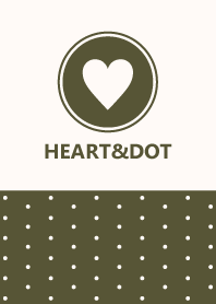 HEART&DOT -OLIVE-