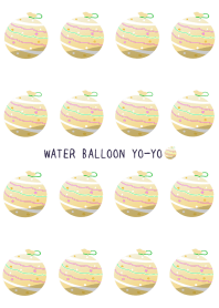 YELLOW WATER BALLOON YO-YO/WHITE