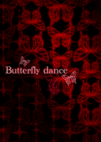 Butterfly dance -Red neon-