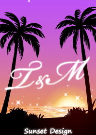 【T&M】イニシャル❤️サンセットビーチ2