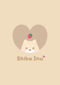 Shiba Inu2 Strawberry - yellow
