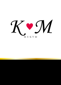 Love Initial K&M イニシャル 2