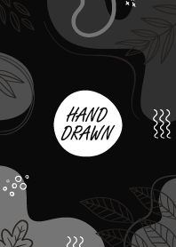 Hand Drawn Floral Black & White 3