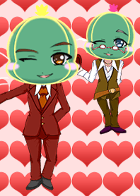 น่ารักชุดวาเลนไทน์และช่างทำผมจากแคคตัสเย