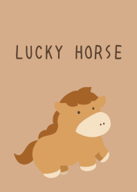 LUCKY HORSE THEME-LIGHT BROWN