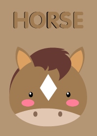Simple Cute Face Horse Theme
