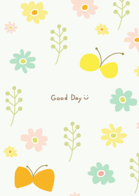 Butterflies and flowers playing20 Japan