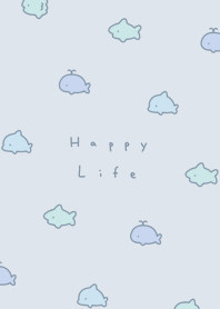 สัตว์ทะเล /pale blue gray