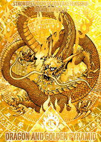 Dragon and golden pyramid Lucky number35