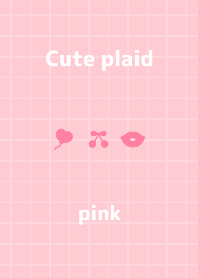 Cute plaid 粉色的
