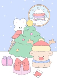 Christmas Snow White Rabbit