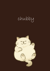 Chubby Cat2 on brown