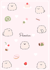 pink Pomeranian and sweets 03_2