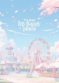 ความสุขและธีมสวยๆในสวนสนุกสีชมพู