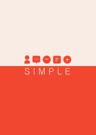 SIMPLE(red beige/ivory)b