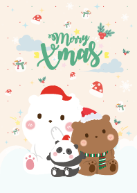 Merry Christmas Baby Bear Cream